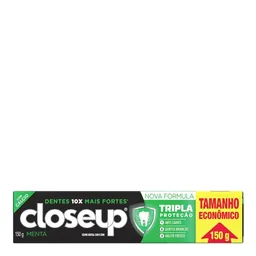Pasta de Dente Closeup Tripla Proteção Menta 150g