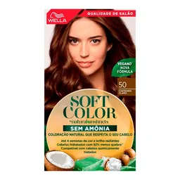 Tinta de Cabelo Wella Soft Color 50 Castanho Claro