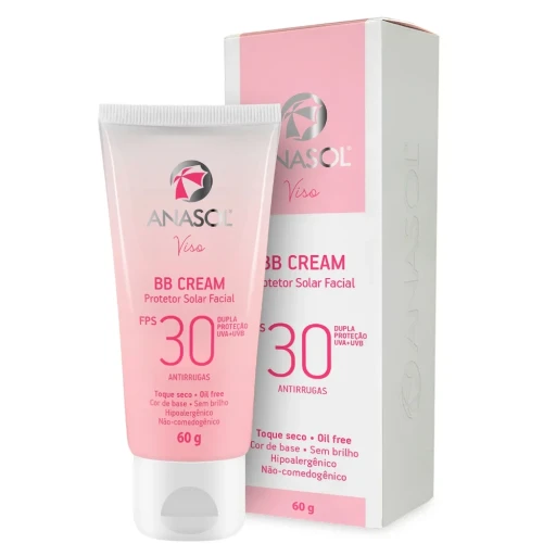 Protetor Solar BB Cream Facial FPS 30 Anasol Antirrugas 60g
