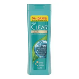 Shampoo Anticaspa Clear Scalpfoods Detox Diário 400ml