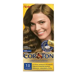 Tinta de Cabelo Niely Cor&Ton 7.0 Louro Médio