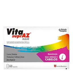Suplemento Alimentar Vita SurpAZ Cabelos e Unhas 60 Comprimidos