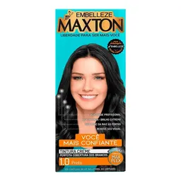Tinta de Cabelo Embelleze Maxton Preto 1.0