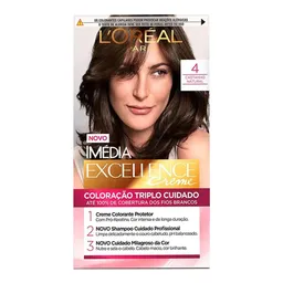 Tinta de Cabelo L’Oréal Paris Imédia Excellence 4 Castanho Natural