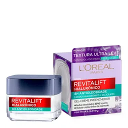 Gel Creme Hidratante Antioleosidade LOréal Paris Revitalift Hialurônico 49g