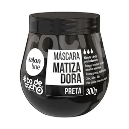 Máscara Capilar Matizadora Salon Line #To De Cacho Preta 300g