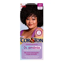 Tinta de Cabelo Niely Cor&Ton Creme 2.0 Preto 0% Amônia